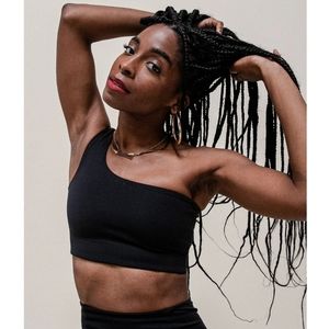 Girlfriend Collective Bianca Bra Black Small